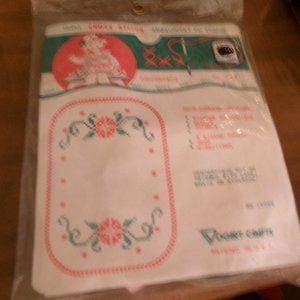 vintage new old stock. vogart cross stitch kit for kids.